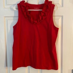 Talbots red blouse